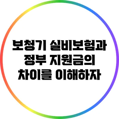 보청기 실비보험과 정부 지원금의 차이를 이해하자
