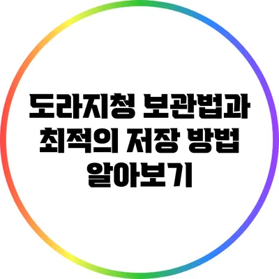 도라지청 보관법과 최적의 저장 방법 알아보기